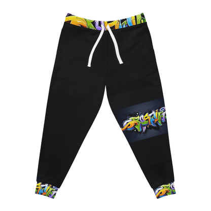 COLORFUL GRAFFITI Athletic Joggers-SMALL-3XL