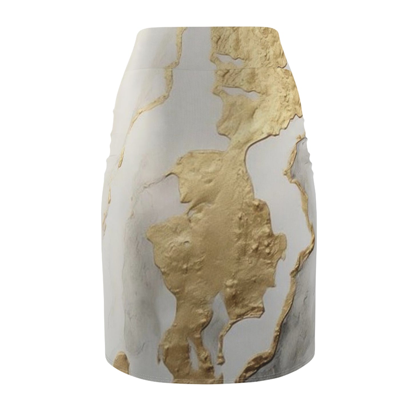GOLD FOIL 3D Women's Mini Skirt