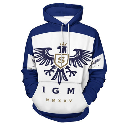 230gsm Men's Personalized Hoodie with Double-layer Cap (All-Over Printing)
