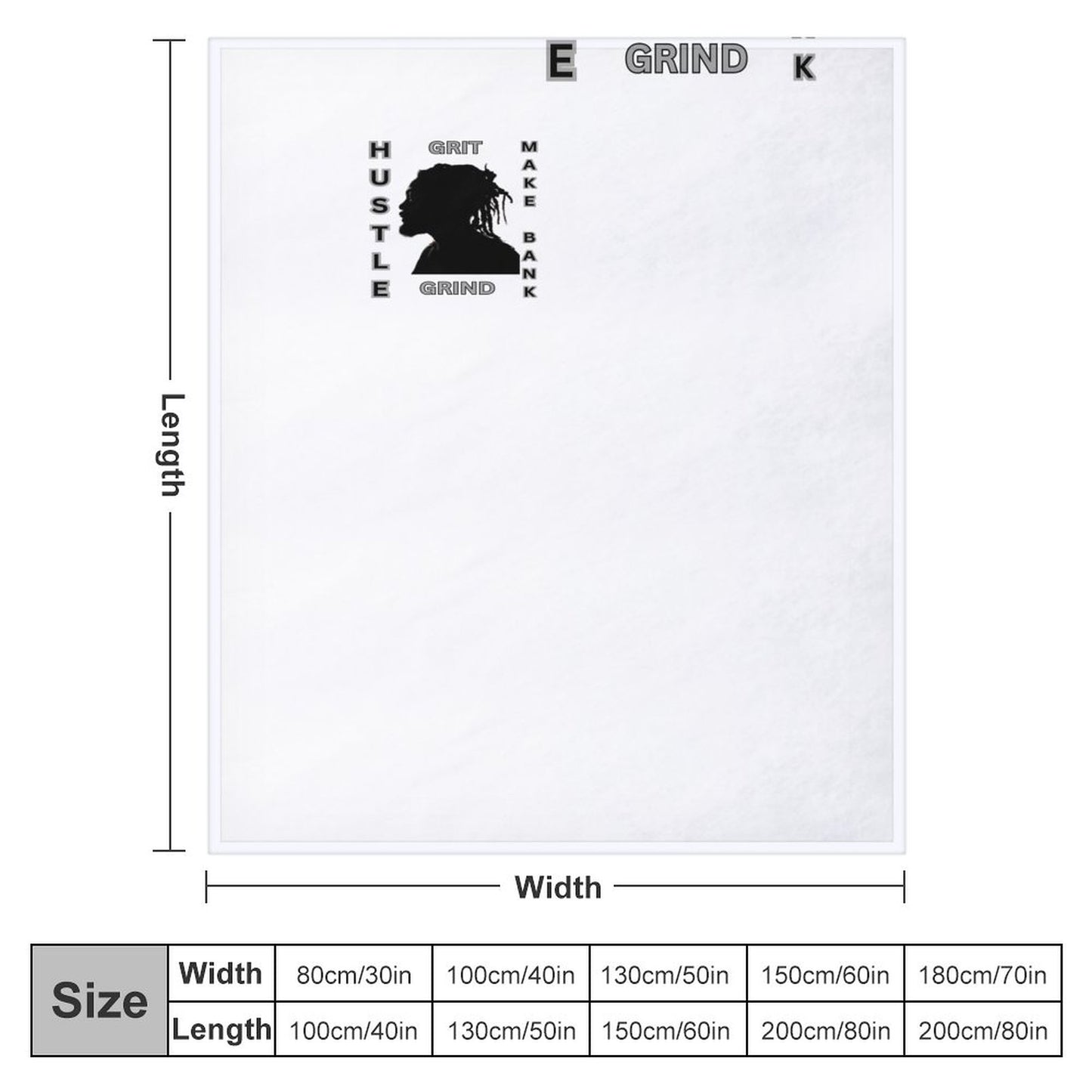 280gsm Flannel Blanket-70"x80" (Dual-sided Printing)