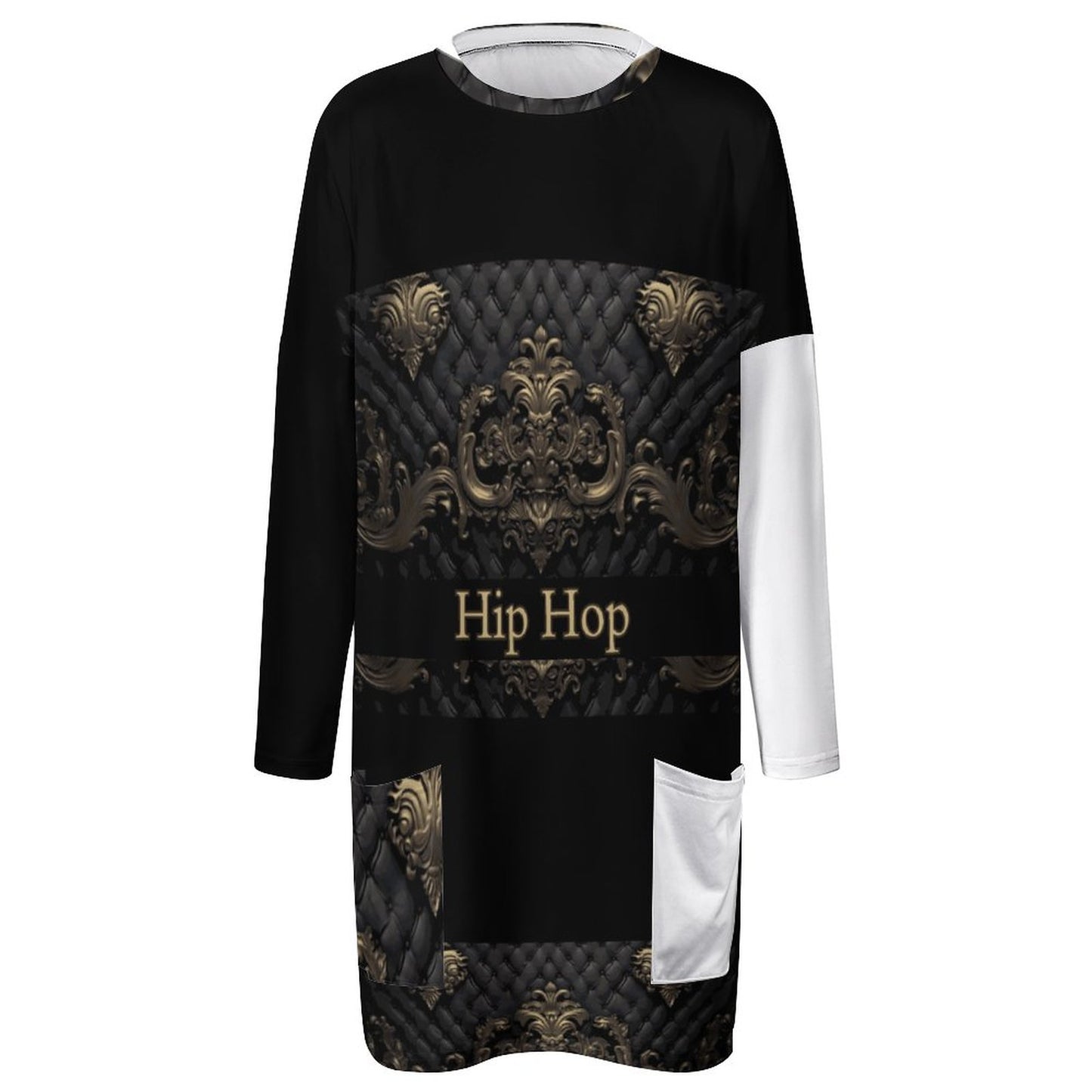 180gsm Custom Long Sleeve T-Shirts with Pocket A072 (All-over Printing)