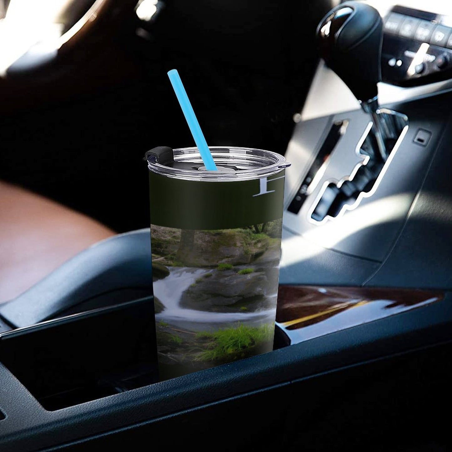 Car Travel Coffee Mug with Lid (All-Over Printing)