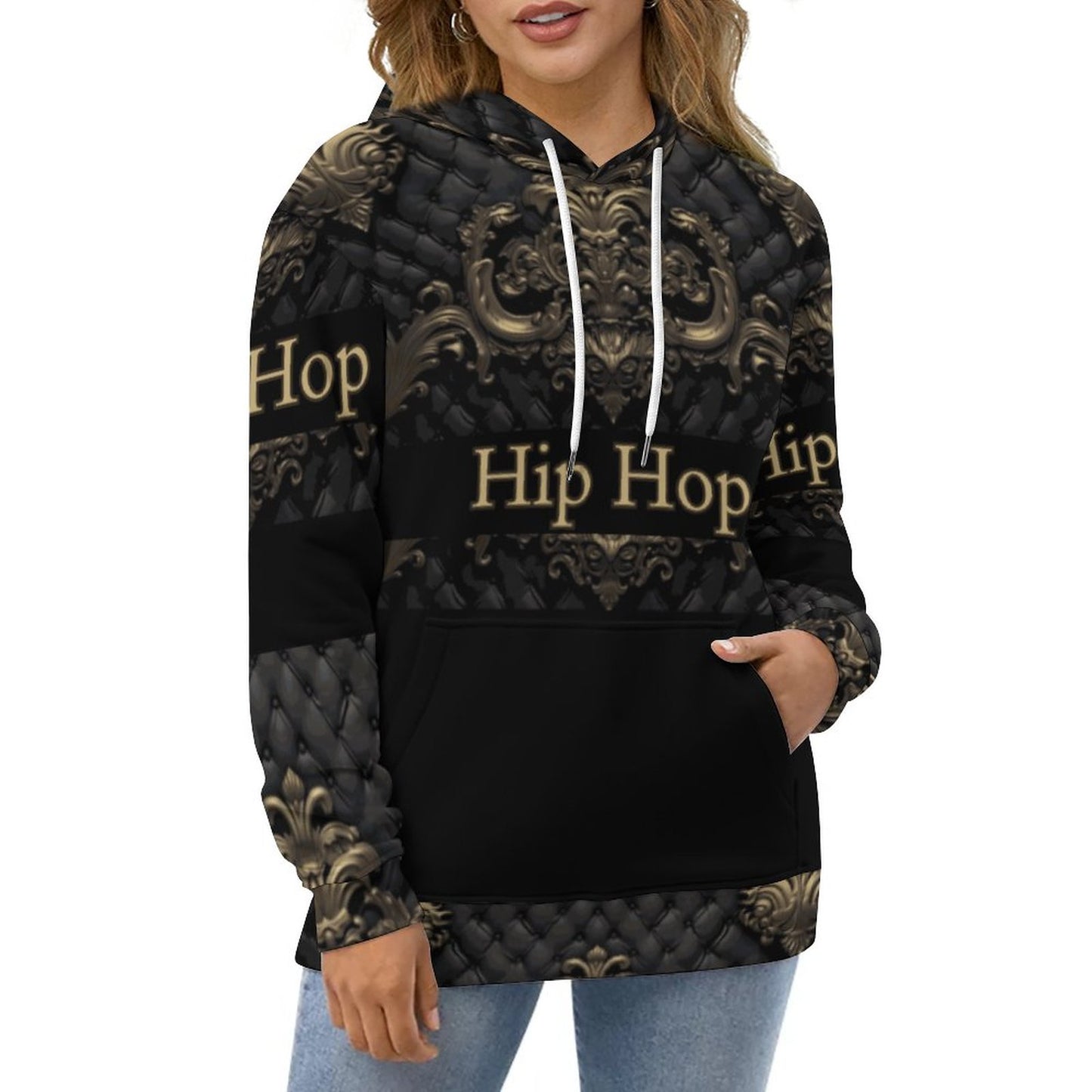 230gsm Hoodie for Women with Double-layer Cap (All-Over Printing)