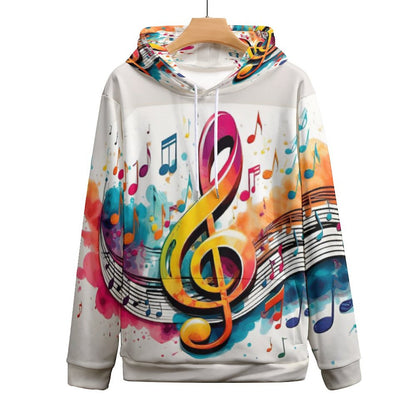 MUSIC GRAFFITI Men's Hoodie with Double-layer Cap-SMALL-6XL