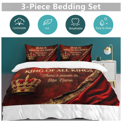 3-Piece Bedding Set-90"x90"/ 229x229cm (Dual-sided Printing)