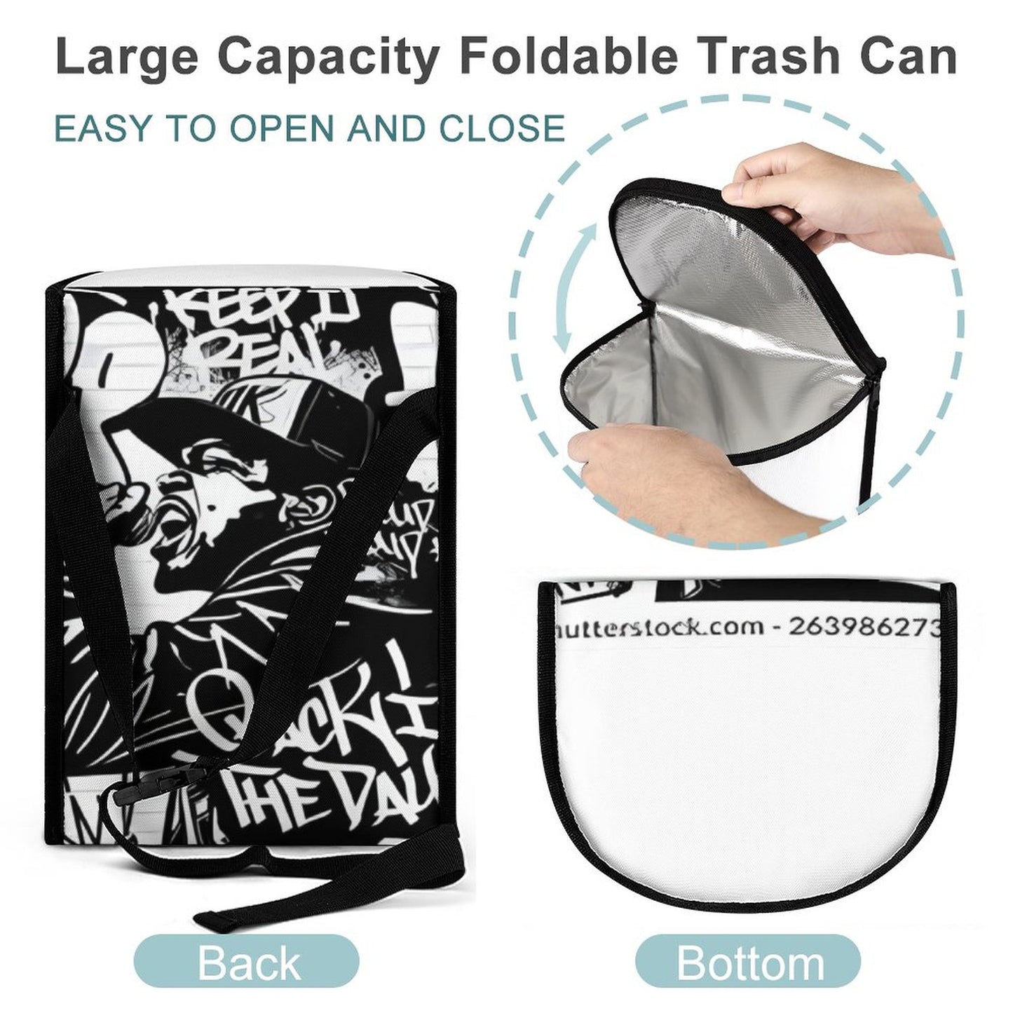 Collapsible Car Trash Bin