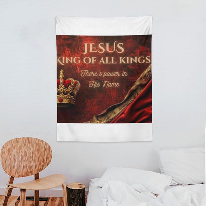 Wall Art with Vertical Tapestry