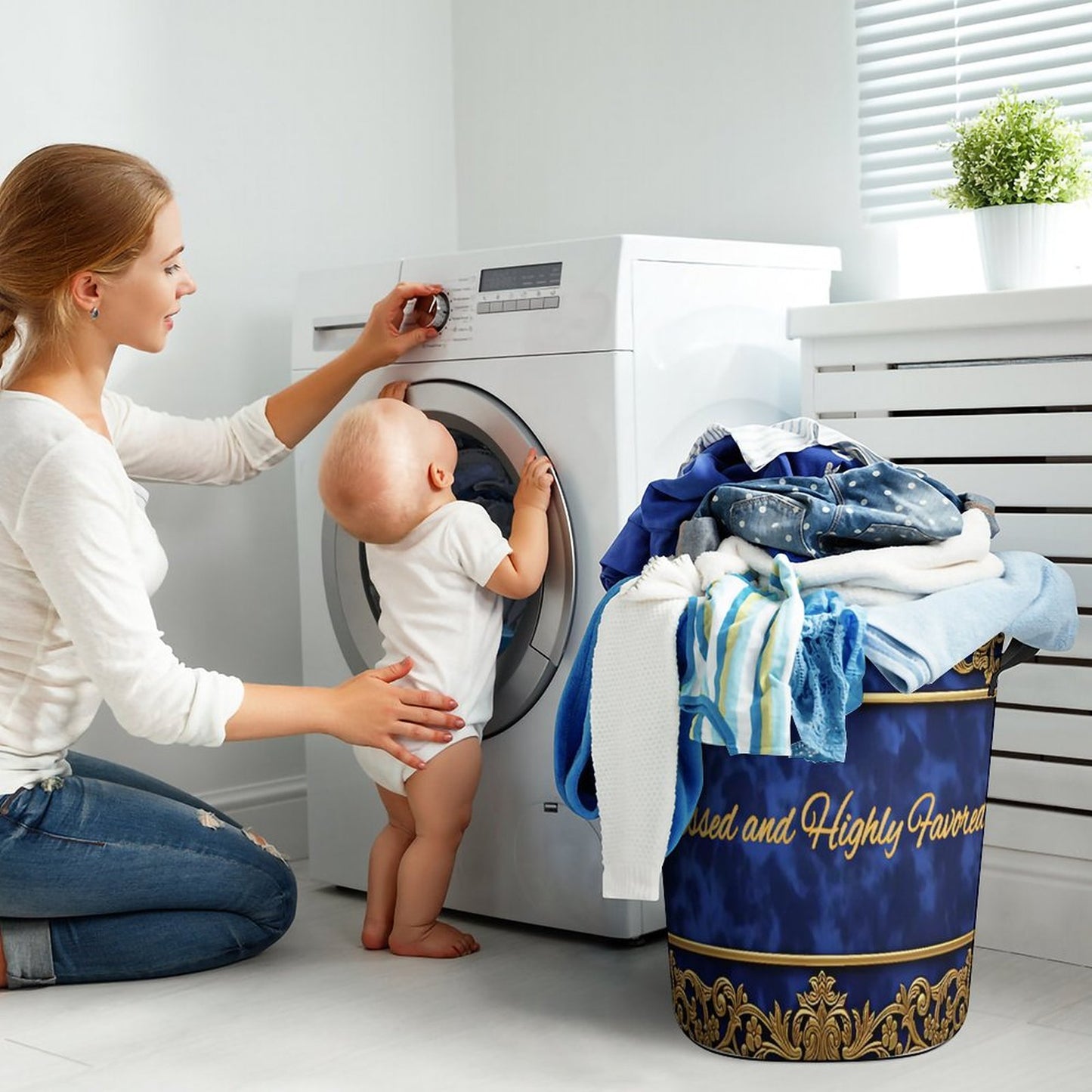 Oxford Collapsible Laundry Basket