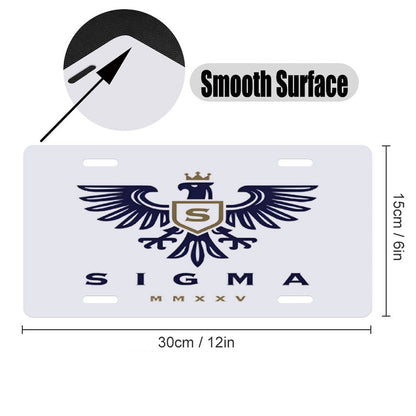Car License Plate-11.8”x5.9”-SIGMA