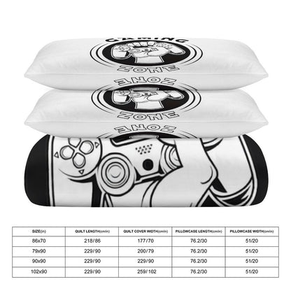 3-Piece Bedding Set-102"x90"/ 259x229cm (Dual-sided Printing)
