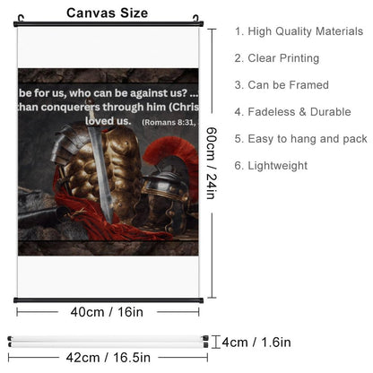 Canvas Hanging Poster with Scrolls-16"x24"/ 40x60cm