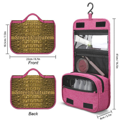 STREET CULTURE Alligator Travel Hanging Toiletry Bags