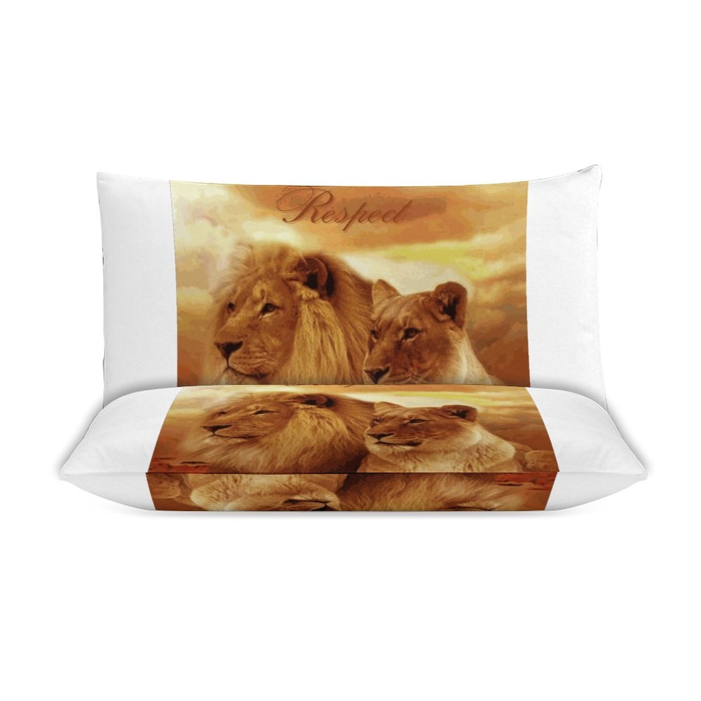 3-Piece Bedding Set-90"x90"/ 229x229cm (Dual-sided Printing)