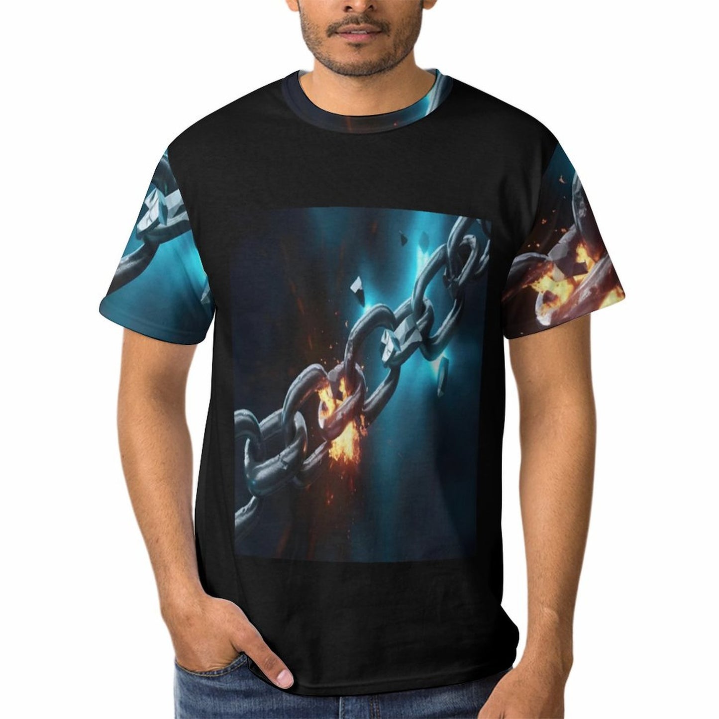 Men's T-Shirt Short Sleeve-SMALL-3XL