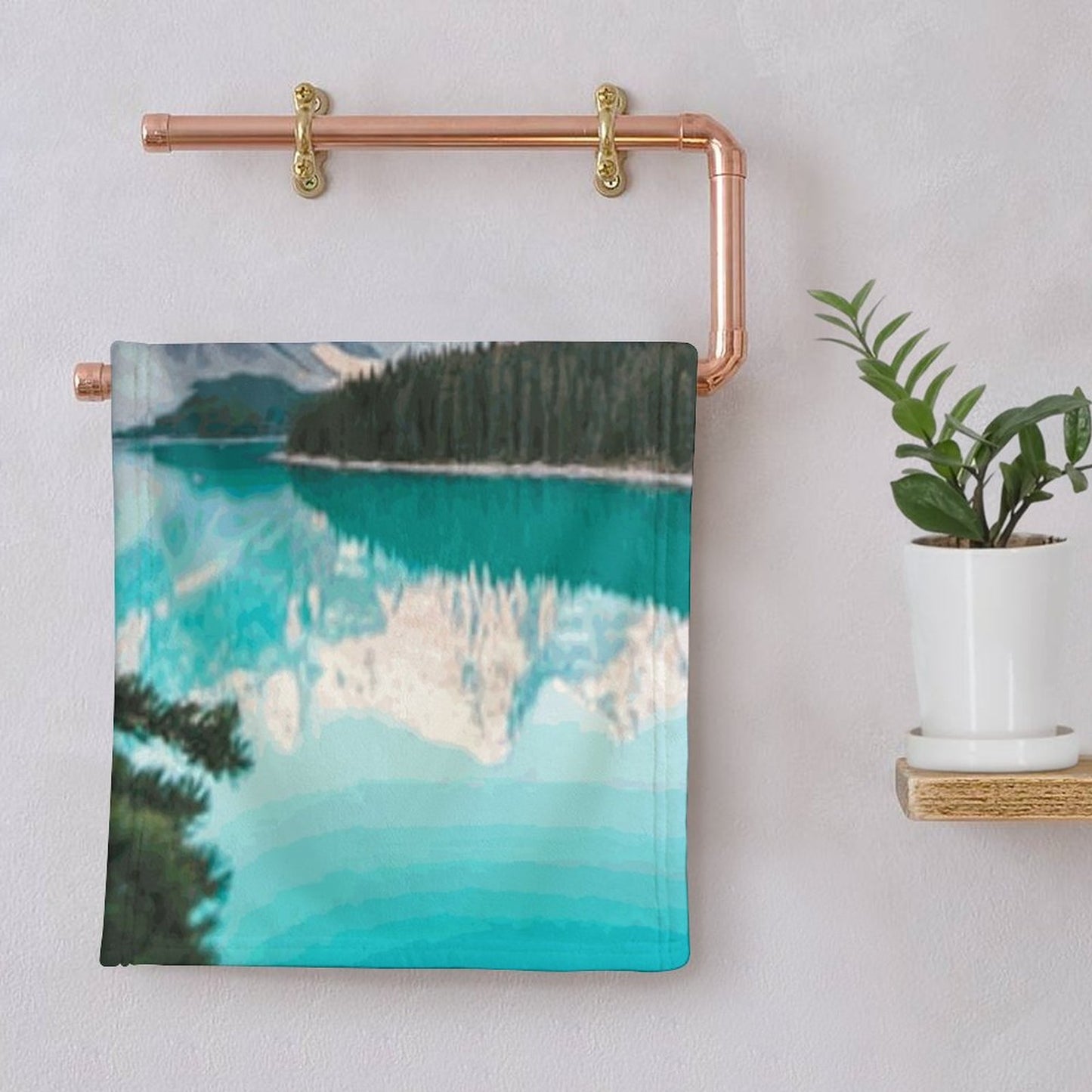 Coral Velvet Towel
