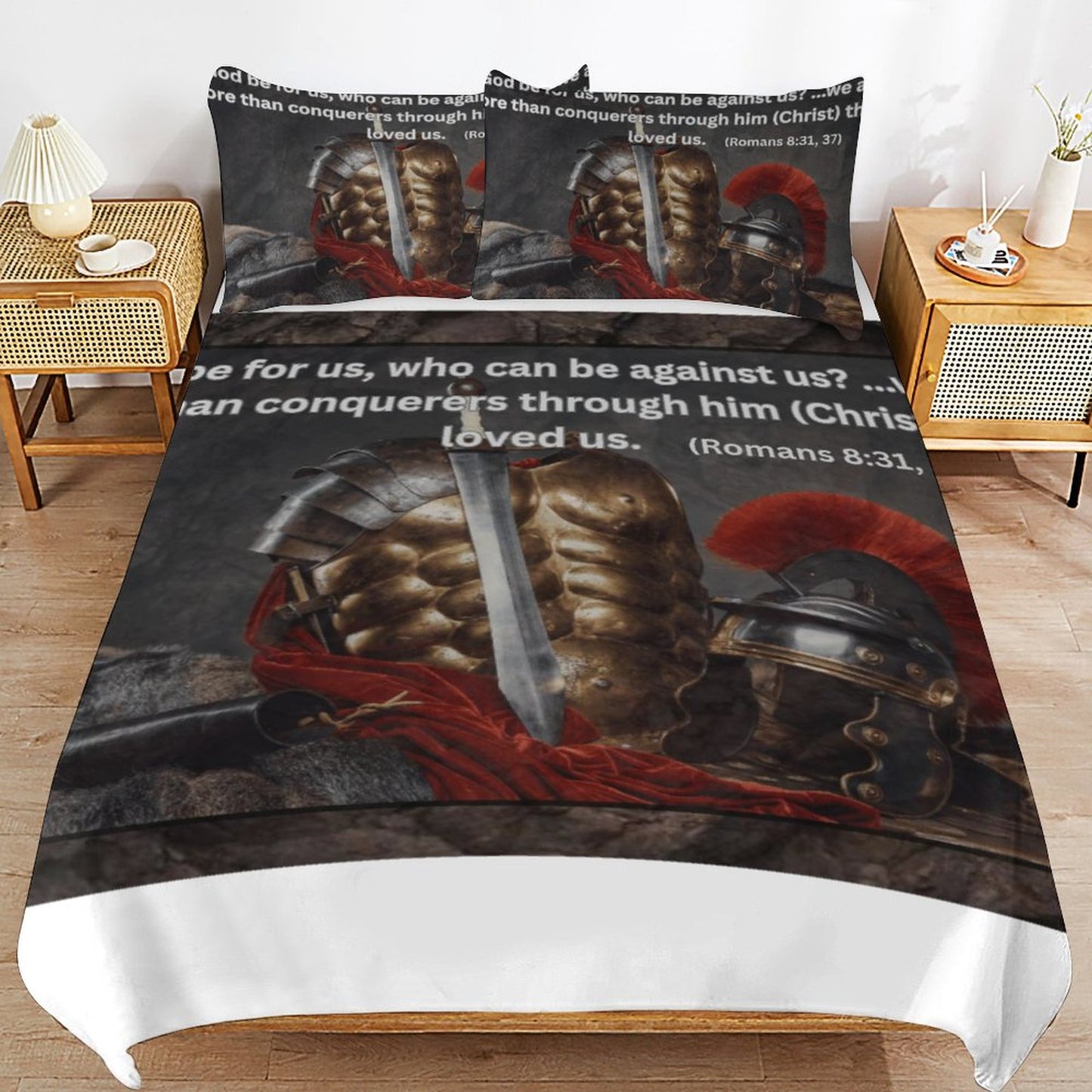 3-Piece Bedding Set-86"×70"/ 218×177cm (Dual-sideded Printing)