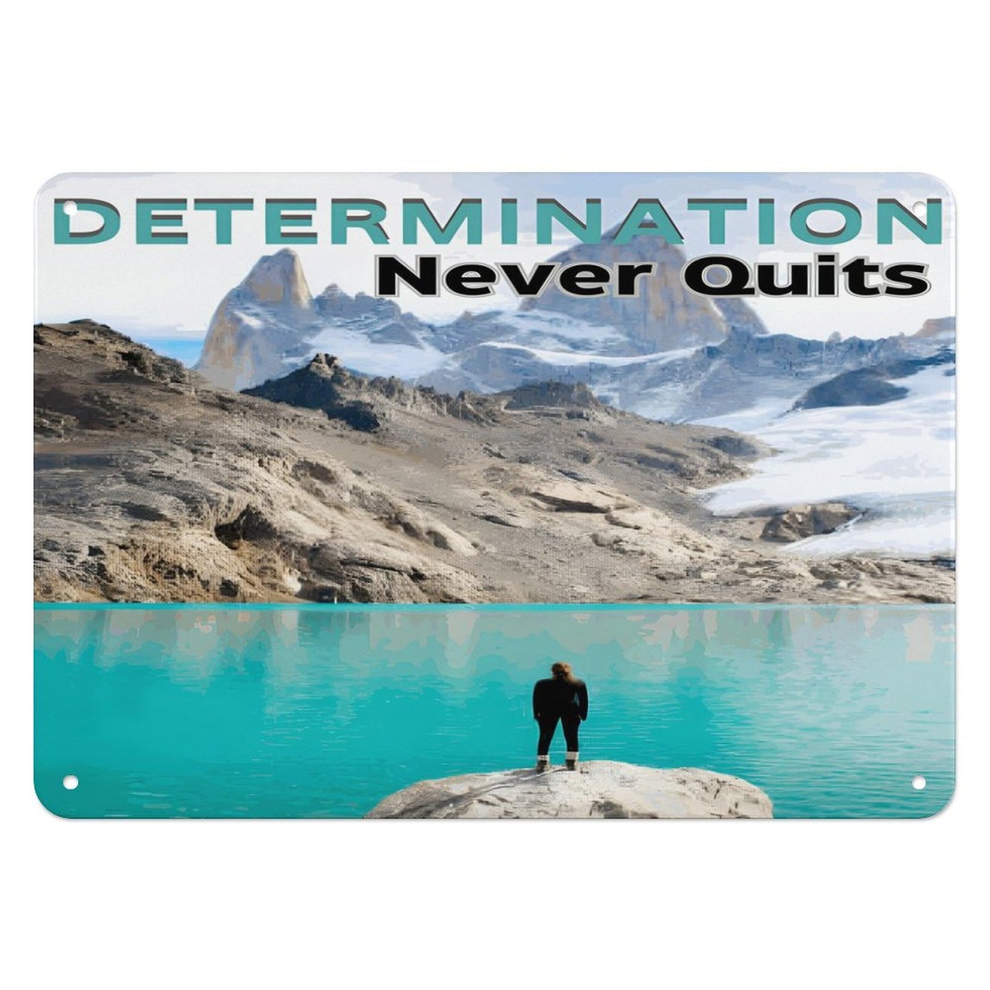 Horizontal Personalized Metal Wall Art Tin Sign-5.5"x7.9"/14x20cm