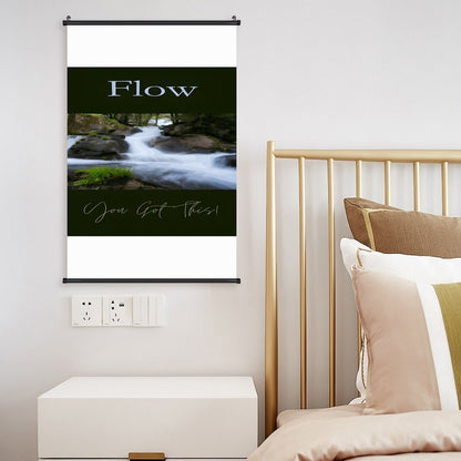 Canvas Hanging Poster with Scrolls-16"x24"/ 40x60cm