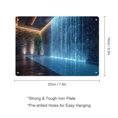 Horizontal Personalized Metal Wall Art Tin Sign-5.5"x7.9"/14x20cm