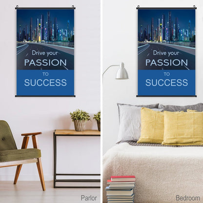 Canvas Hanging Poster with Scrolls-16"x24"/ 40x60cm