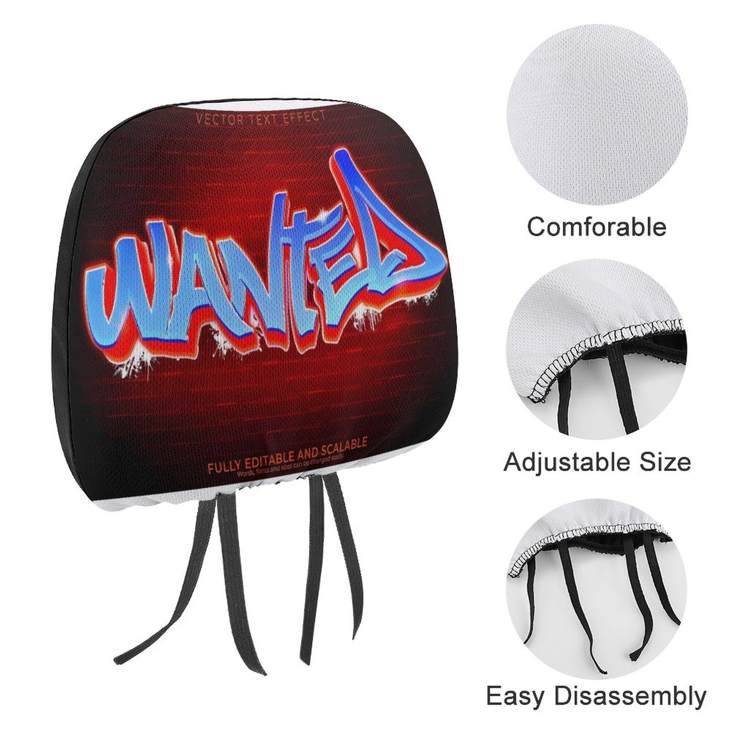 Custom Car Headrest Covers
