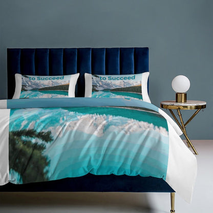 3-Piece Bedding Set-102"x90"/ 259x229cm (Dual-sided Printing)