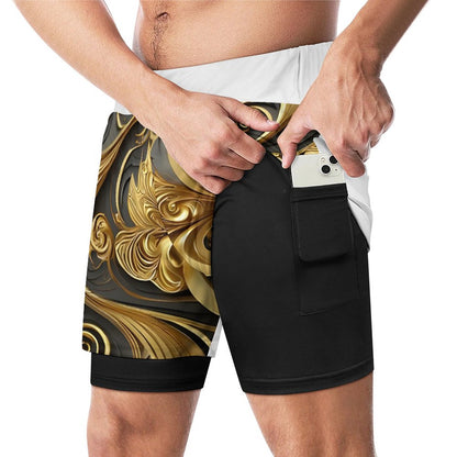 Men Beach Shorts with 4 Pockets