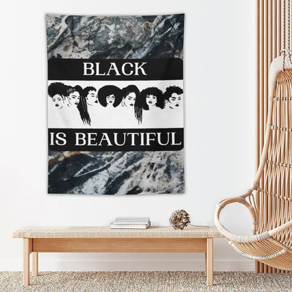 Wall Art with Vertical Tapestry
