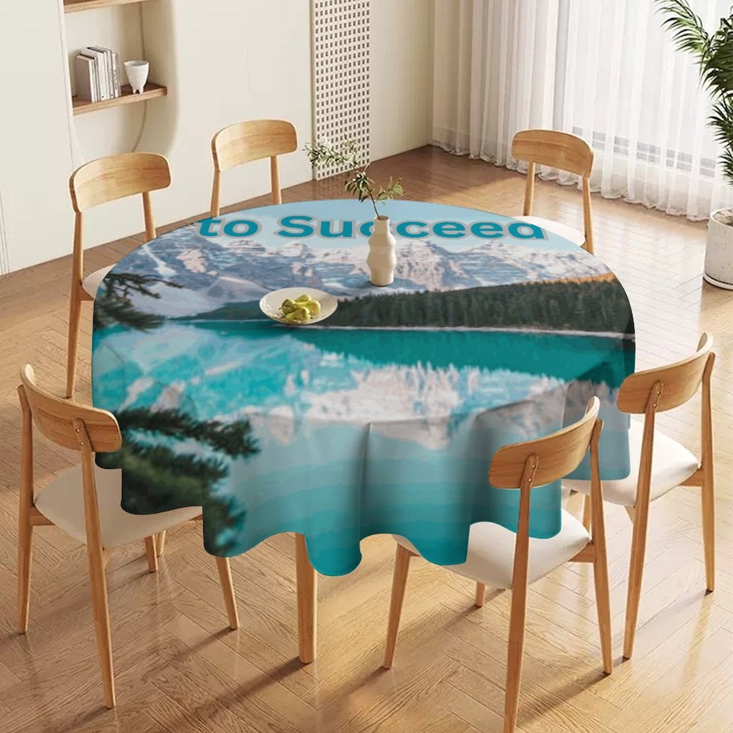Round Tablecloth on Round Table