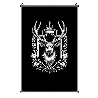 Canvas Hanging Poster with Scrolls-16"x24"/ 40x60cm