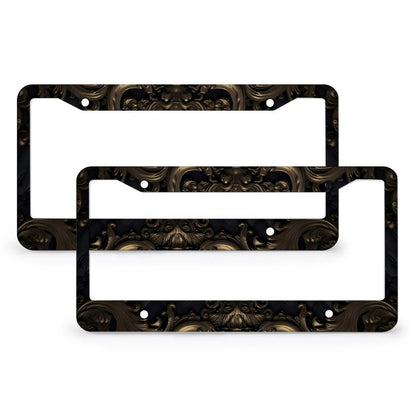 License Plate Frames with 4 Round Holes (1 Pair)