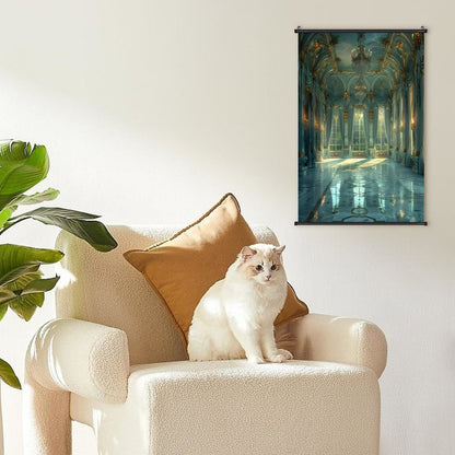 Canvas Hanging Poster with Scrolls-16"x24"/ 40x60cm