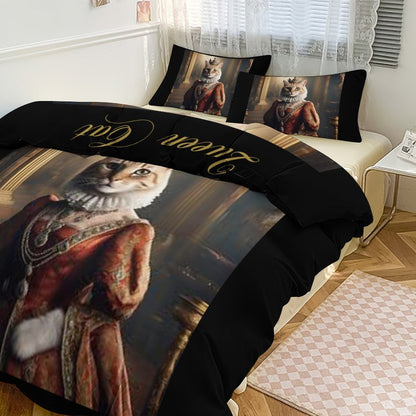 3-Piece Bedding Set-90"x90"/ 229x229cm (Dual-sided Printing)