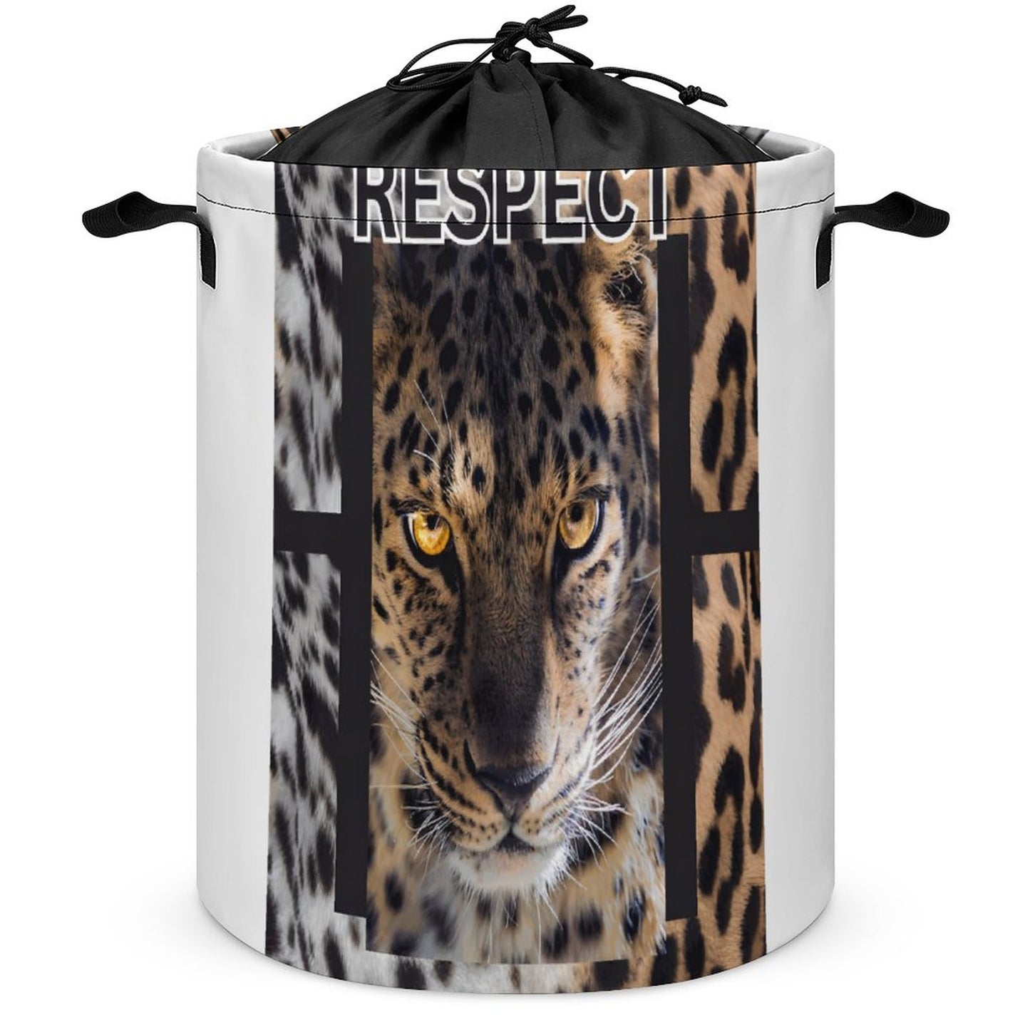Drawstring collapsible Laundry Basket