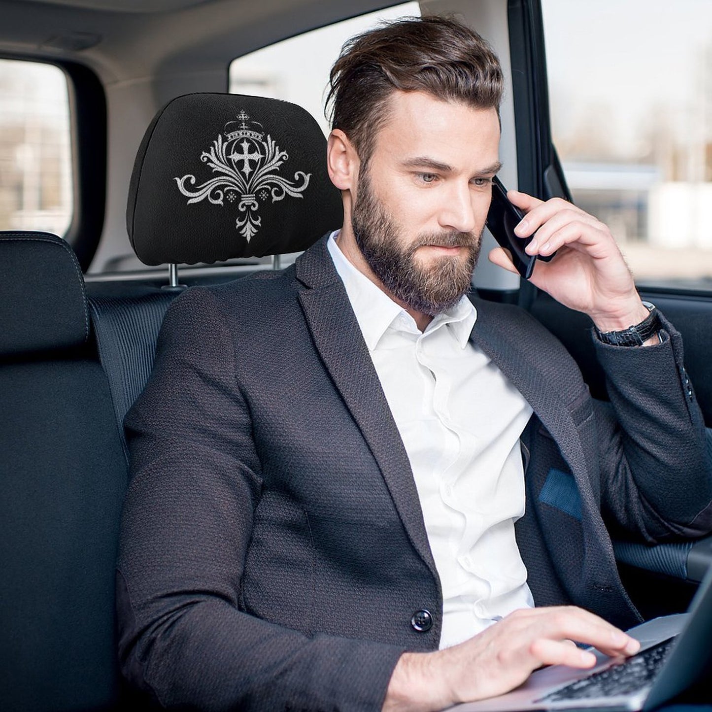 Custom Car Headrest Covers