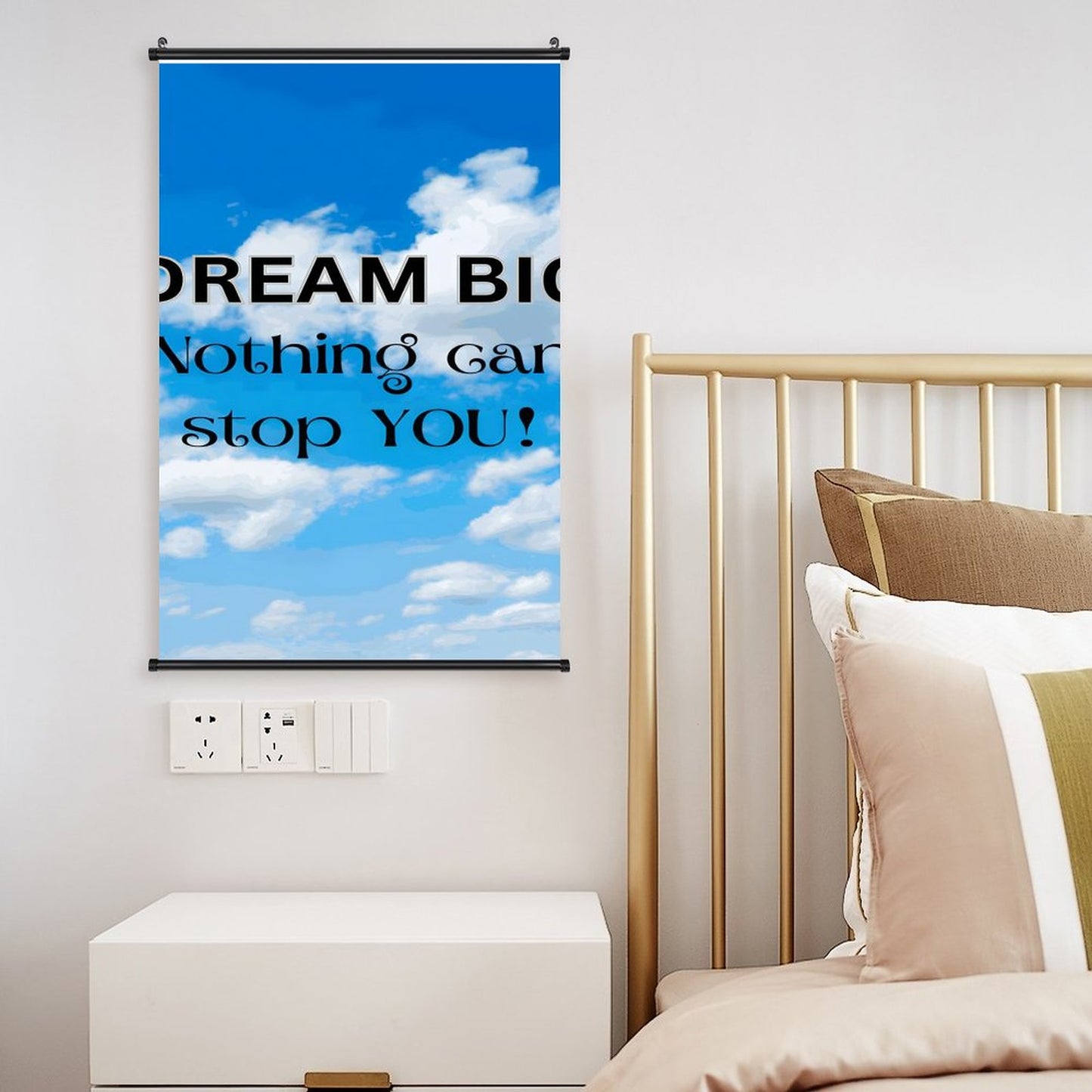 Canvas Hanging Poster with Scrolls-16"x24"/ 40x60cm