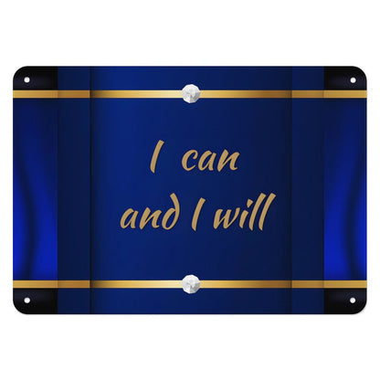 Horizontal Personalized Metal Wall Art Tin Sign-5.5"x7.9"/14x20cm