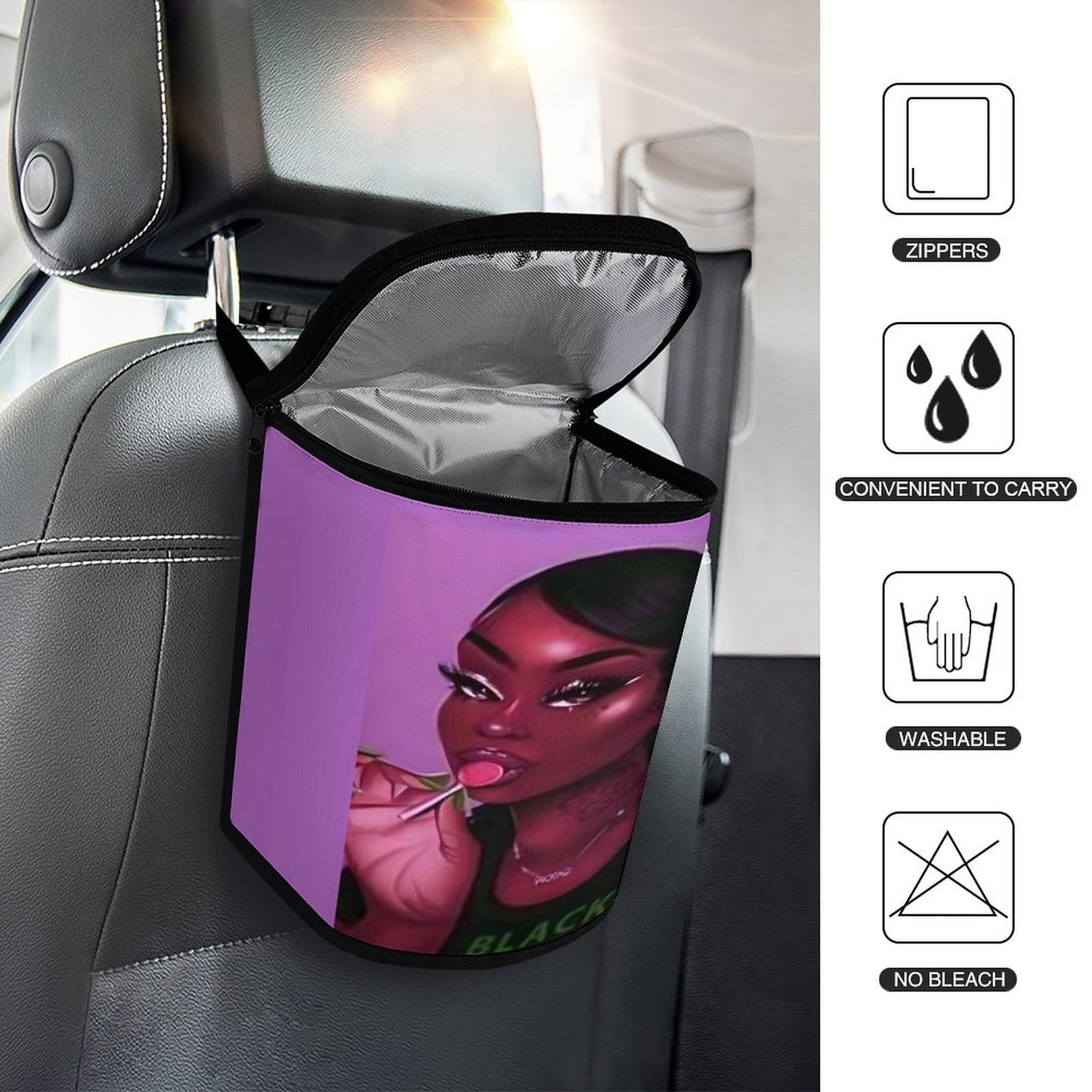 Collapsible Car Trash Bin