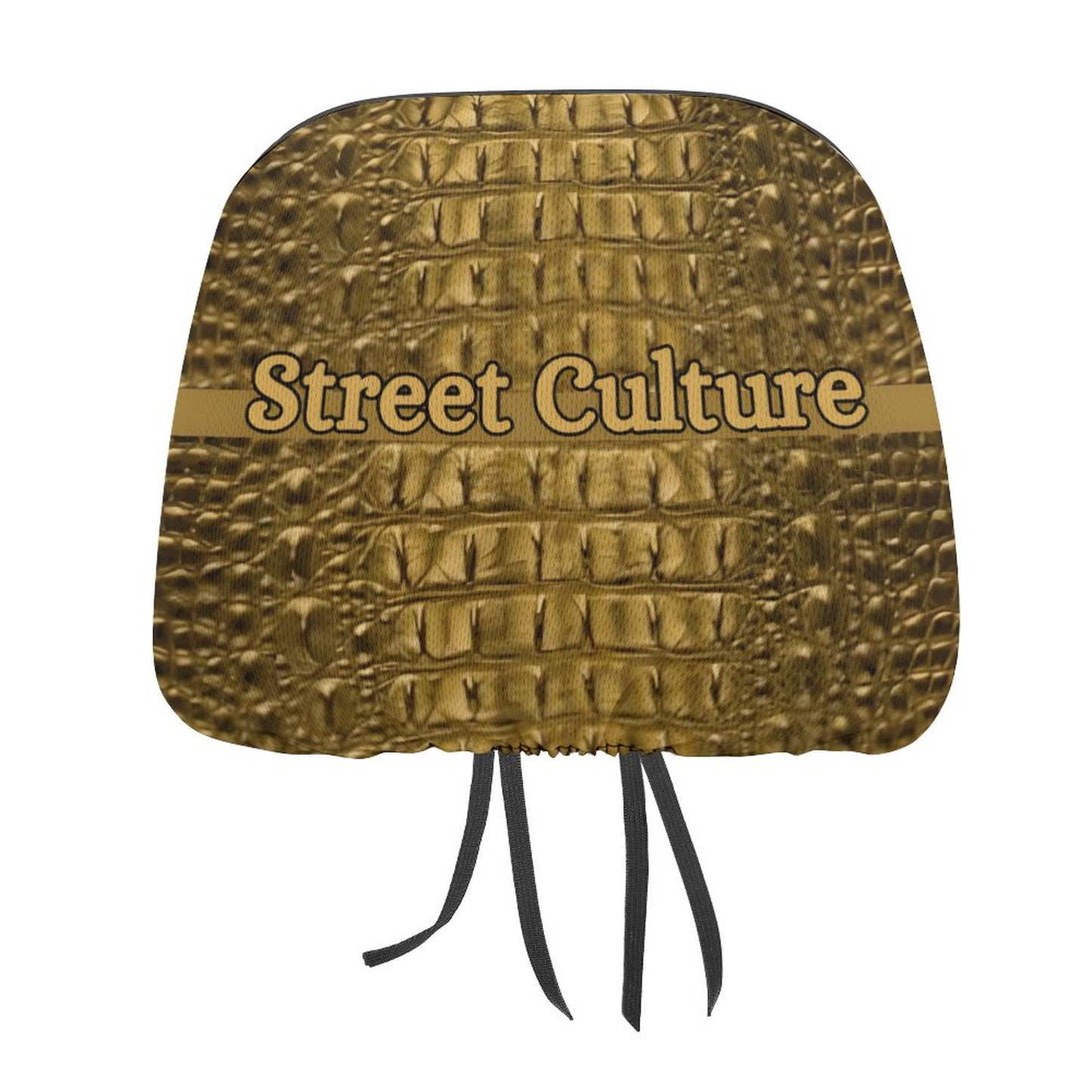 STREET CULTURE Alligator Car Headrest Covers-1 or 2 PCS