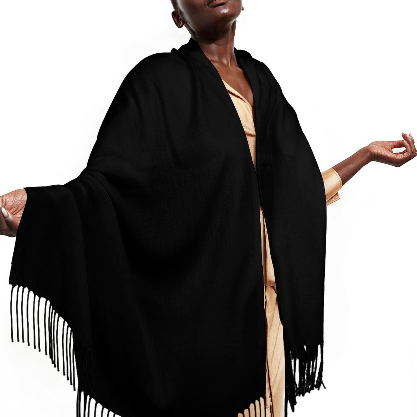 Cashmere-like Tassel Scarf (All-Over Printing)