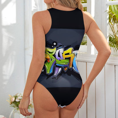 COLORFUL GRAFFITI Tank Top Bodysuit
