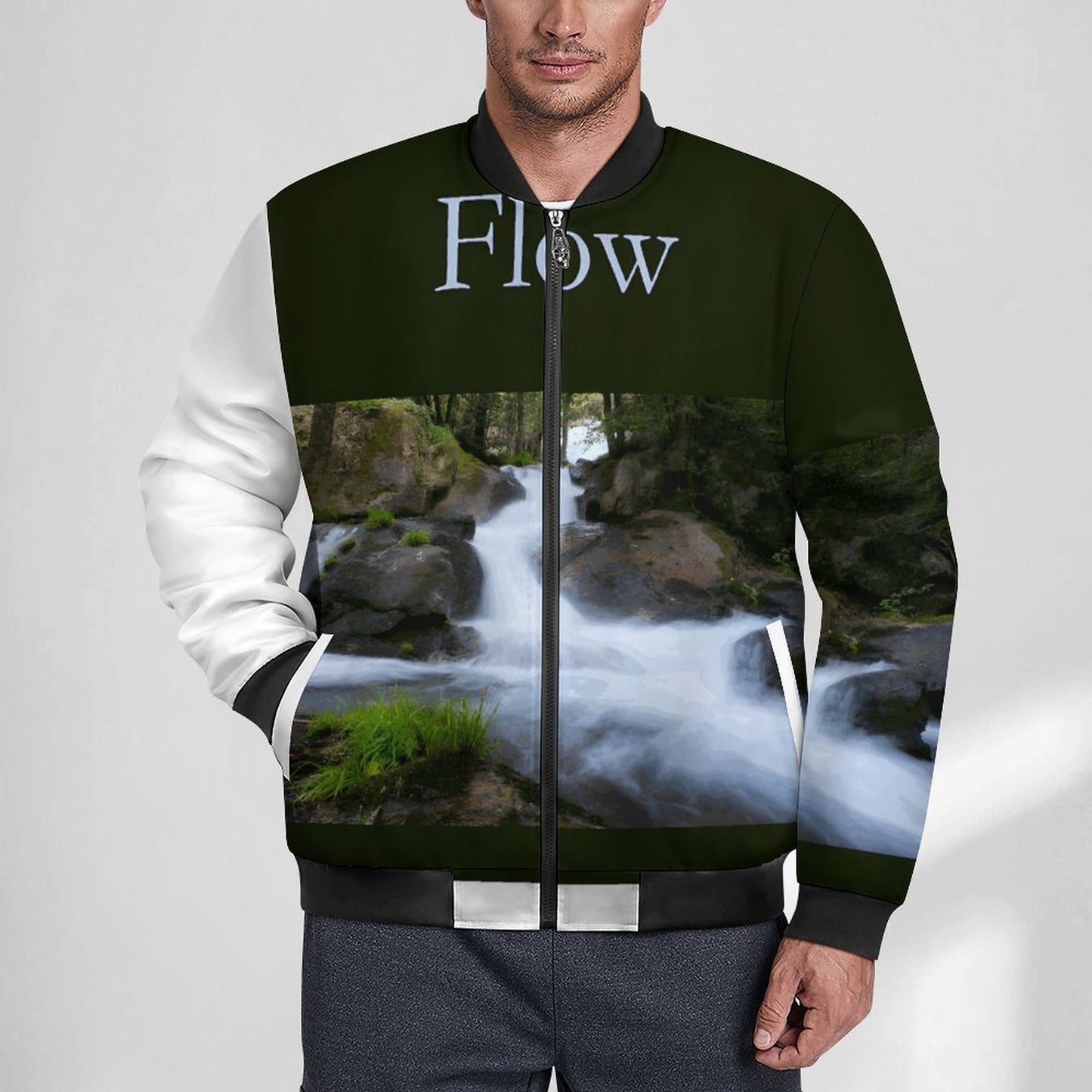 180gsm Zipper Bomber Jacket BMJ (All-Over Printing)