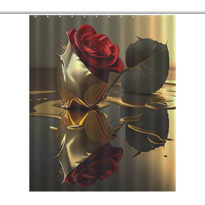 ROSE IN GOLD Shower Curtain-66x72Inch (168x183cm)