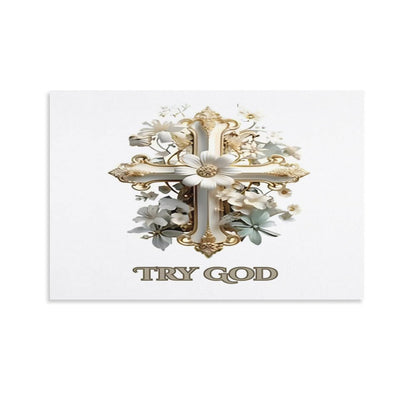Hanging Canvas (Horizontal 3:2)-12x18 inch/ 8x12 inch-TRY GOD