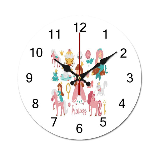 Concise Silent Wooden Wall Clock-9.84"x9.84"/ 25x25cm