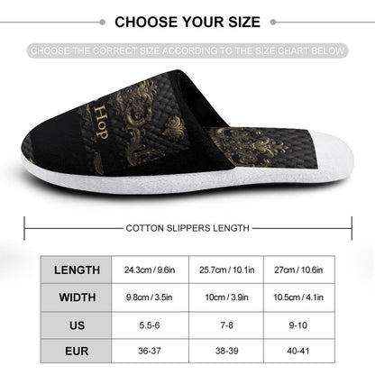 Flannel Ladies Cotton Slippers