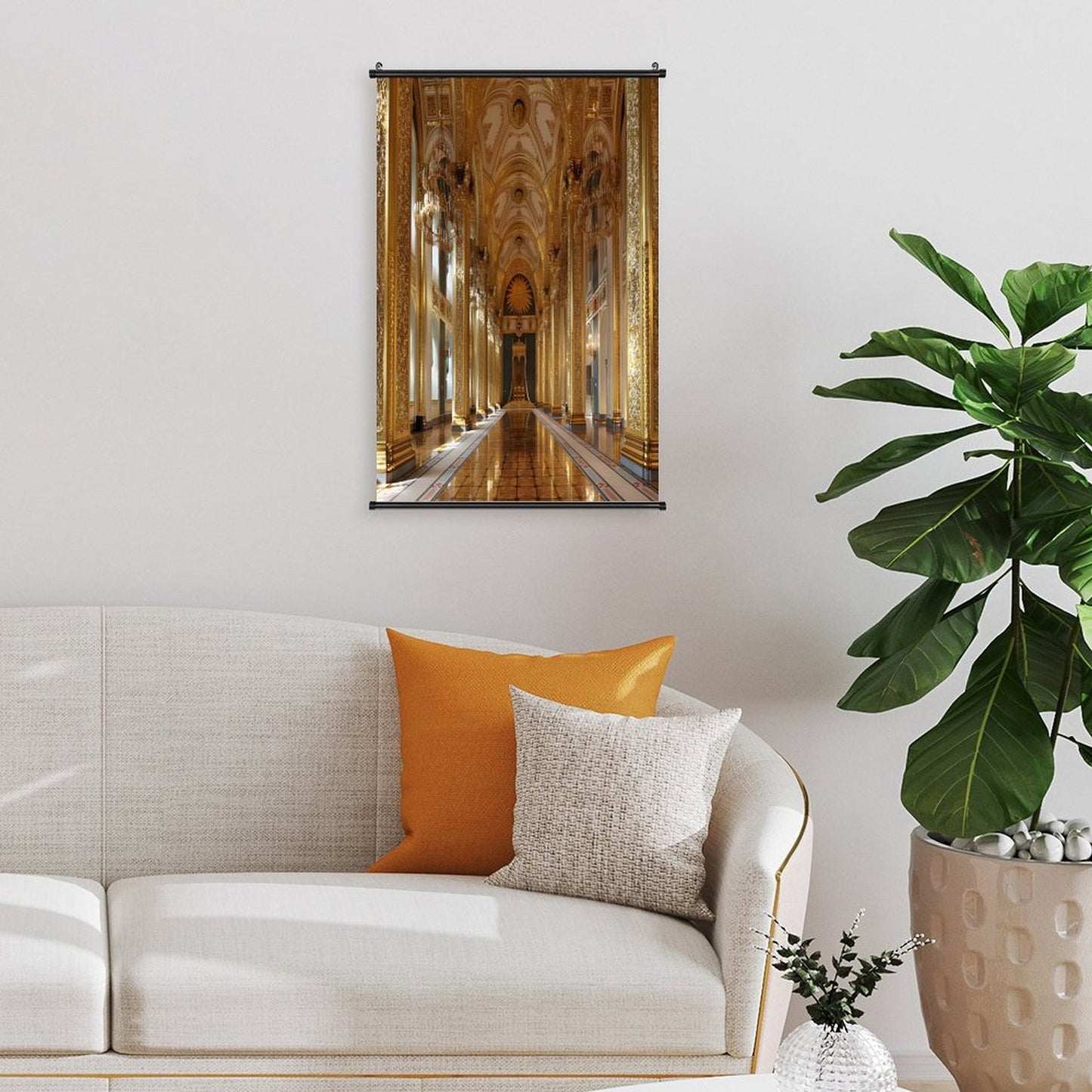 Canvas Hanging Poster with Scrolls-16"x24"/ 40x60cm