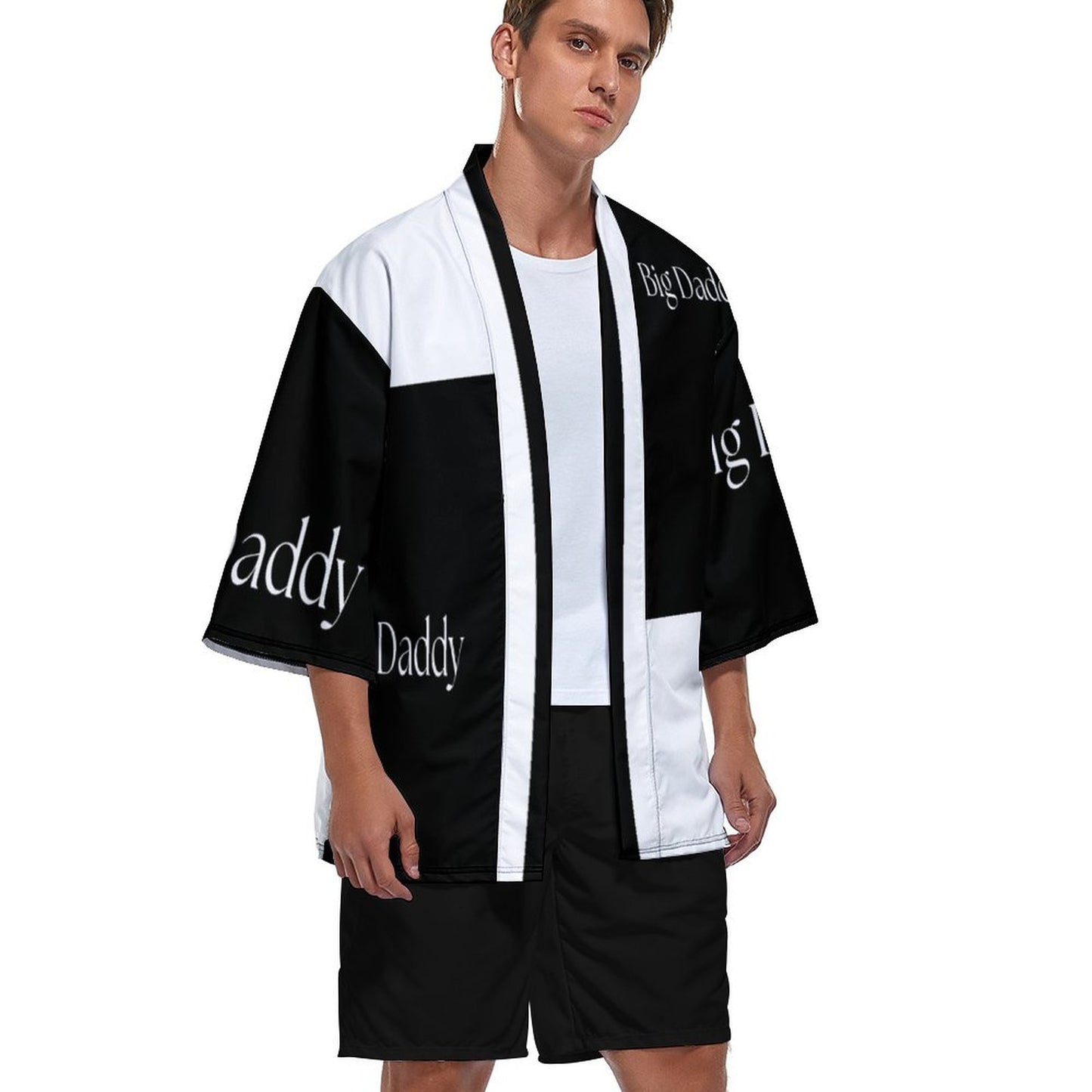 Drop Shoulder Male Kimono Cardigan-BIG DADDY