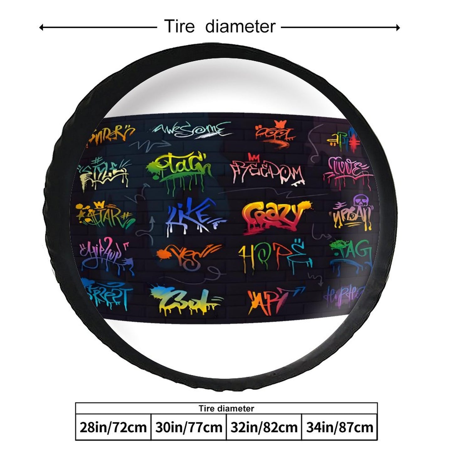 Leather Tire Cover(One-sided Printing)