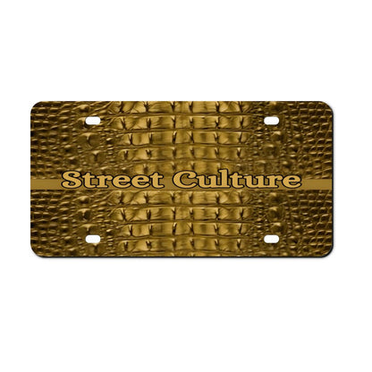 STREET CULTURE Alligator Car License Plate-11.8”x5.9”